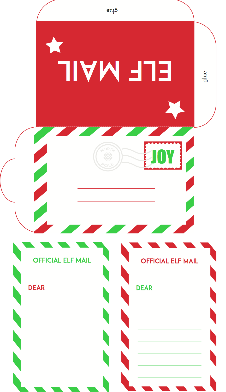 Elf Letter Blank Template Collection